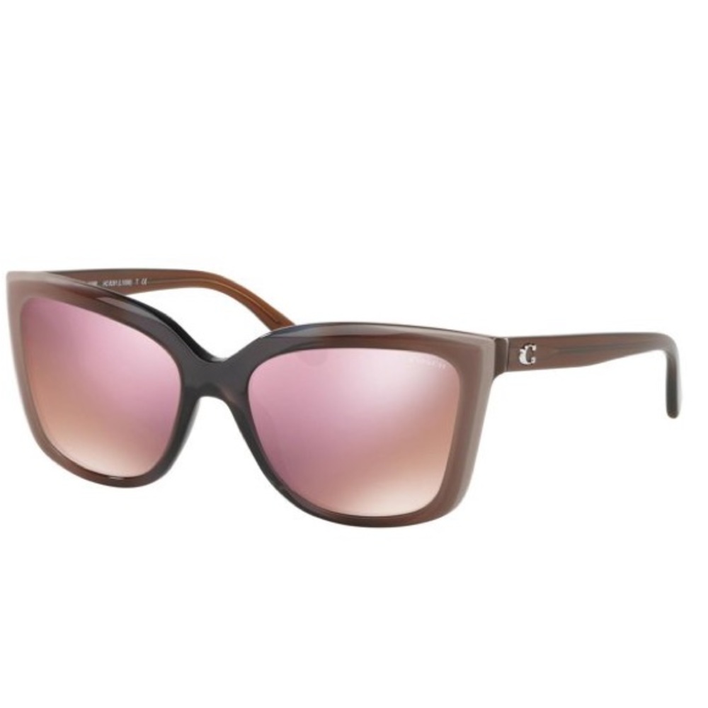 NWT. Coach Square Taupe Sunglasses. Size: 56/18/140